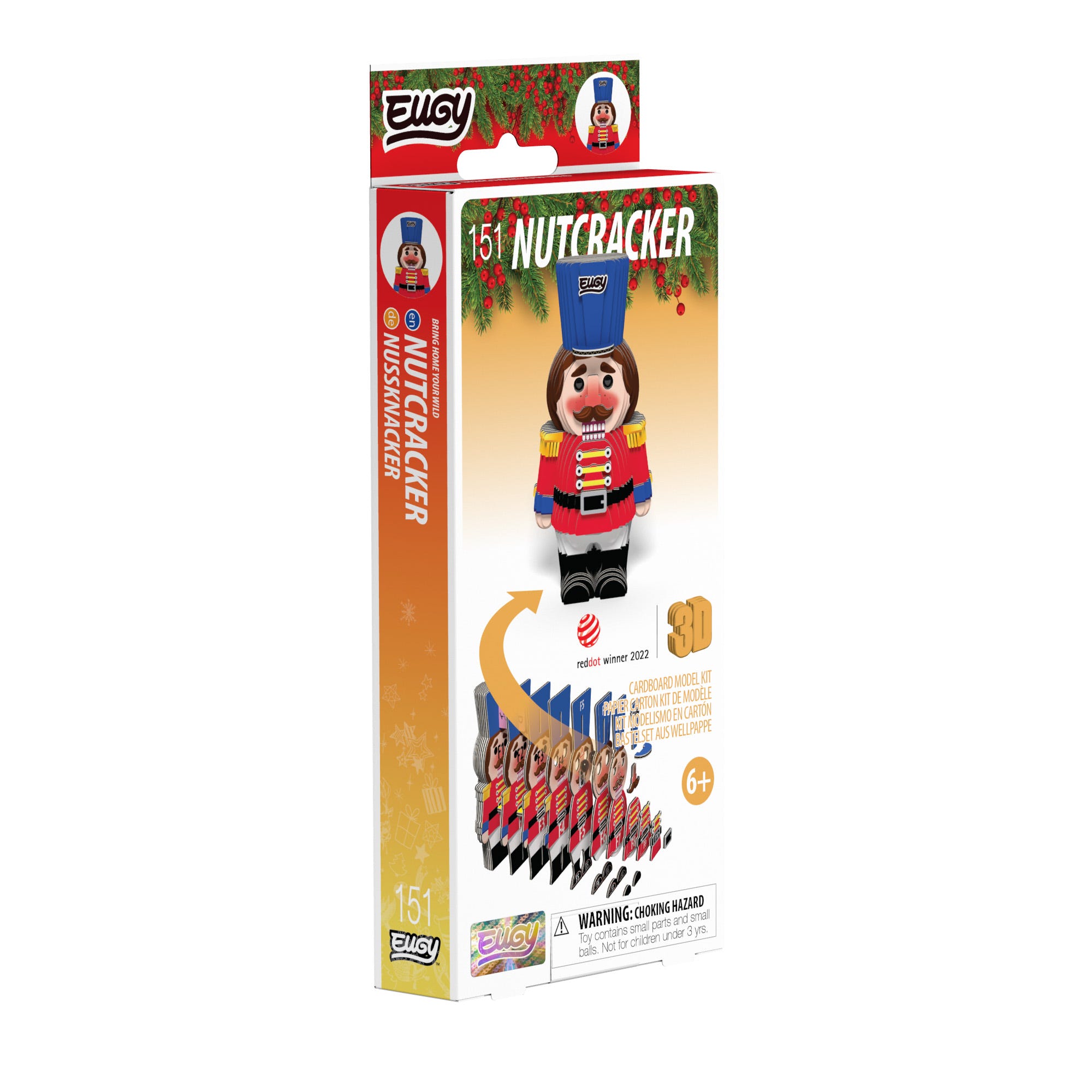 EUGY Nutcracker 3D cardboard model kit - box front
