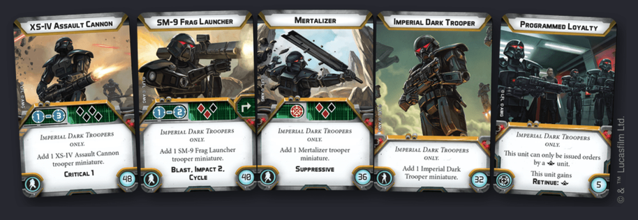 Star Wars Legion: Dark Trooper Unit Expansion - Loaded Dice