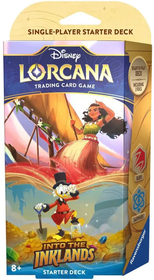 Disney Lorcana Into the Inklands Starter Deck - PRE ORDER See Description for Release Date Details - Loaded Dice Barry Vale of Glamorgan CF64 3HD