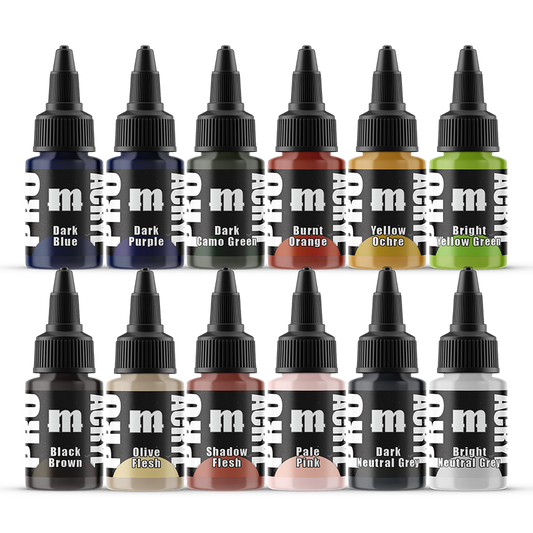 Pro Acryl - Expansion Set #1 - 12 Colors - Loaded Dice