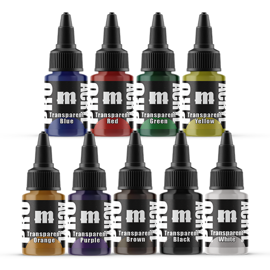 Pro Acryl - Expansion Set #2 - Transparents - 9 Colors - Loaded Dice