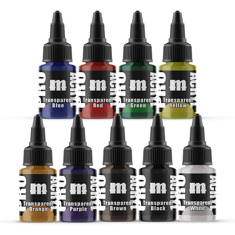 Pro Acryl - Expansion Set #2 - Transparents - 9 Colors - Loaded Dice