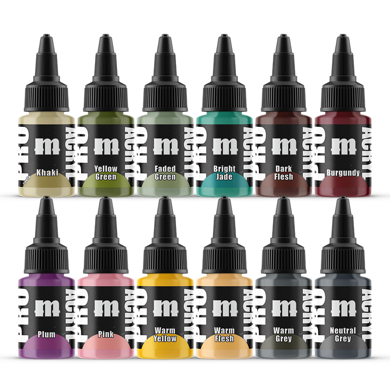 Pro Acryl - Expansion Set #4 - 12 Colors - Loaded Dice