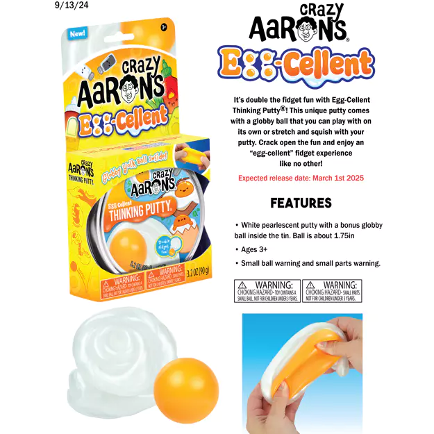Crazy Aarons - Trendsetters Egg-Cellent Thinking Putty - Loaded Dice