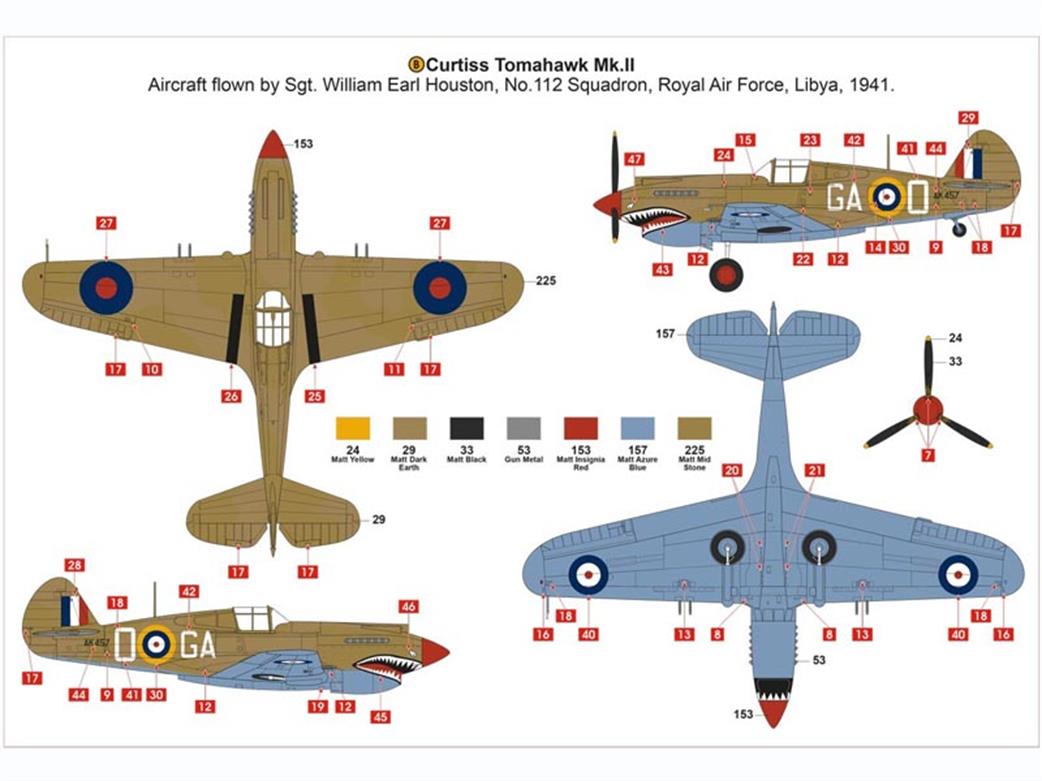 [PRE ORDER] Airfix Curtiss Tomahawk Mk.II 1:48 - Release Date June 2024 - Loaded Dice