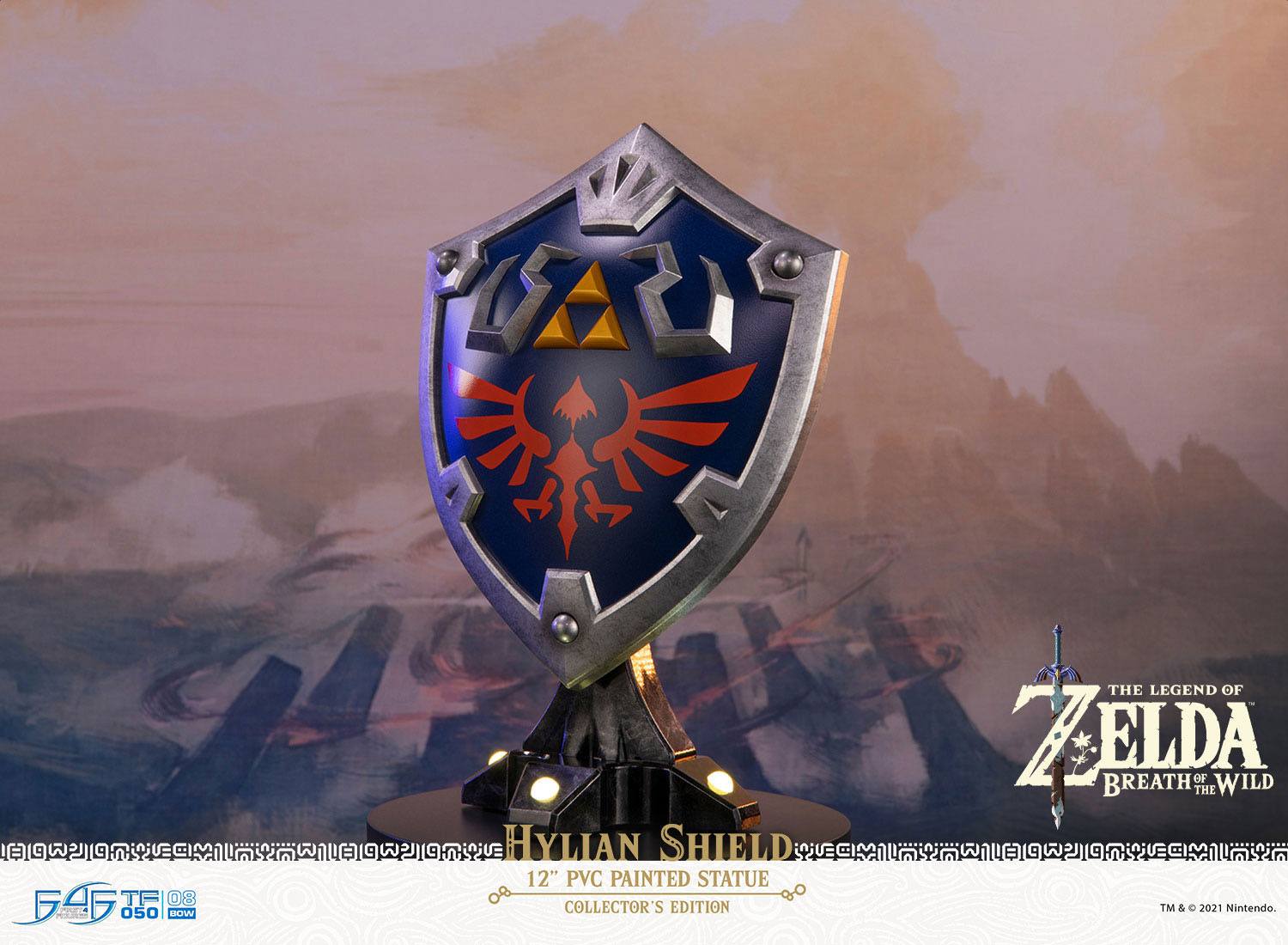 Zelda Breath of the Wild Hylian Shield Statue Collector's Edition
