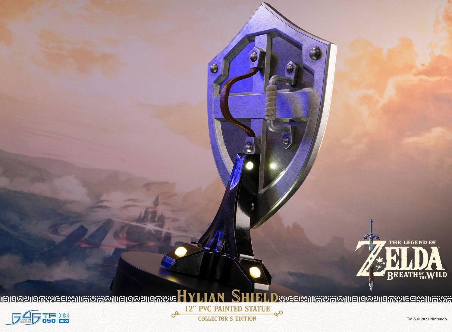 Zelda Breath of the Wild Hylian Shield Statue Collector's Edition