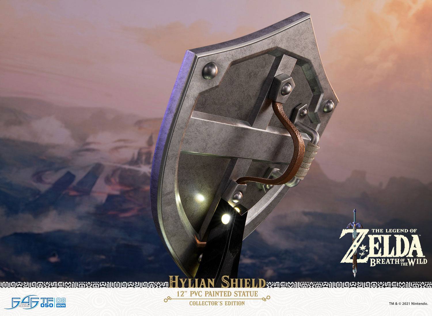 Zelda Breath of the Wild Hylian Shield Statue Collector's Edition