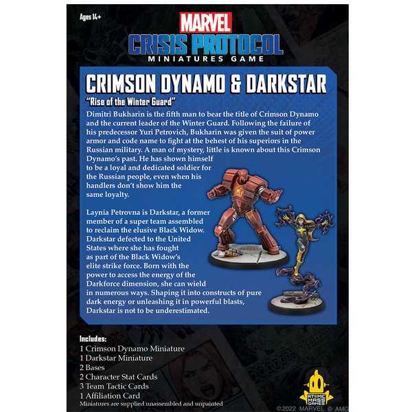 Marvel Crisis Protocol: Crimson Dynamo & Dark Star - Loaded Dice Barry Vale of Glamorgan CF64 3HD