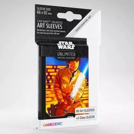 UNIT Gamegenic Star Wars: Unlimited Art Sleeves - Luke Skywalker - Release Date March 2024 - Loaded Dice Barry Vale of Glamorgan CF64 3HD
