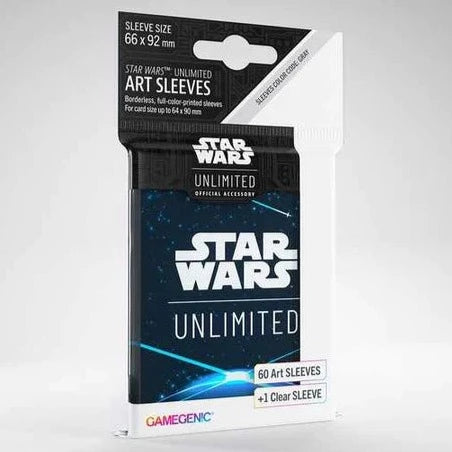 UNIT Gamegenic Star Wars: Unlimited Art Sleeves - Space Blue - Release Date March 2024 - Loaded Dice Barry Vale of Glamorgan CF64 3HD