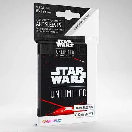 UNIT Gamegenic Star Wars: Unlimited Art Sleeves - Space Red - Release Date March 2024 - Loaded Dice Barry Vale of Glamorgan CF64 3HD