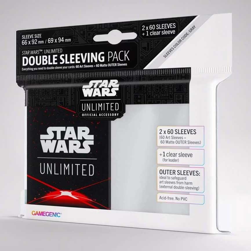 UNIT Gamegenic Star Wars: Unlimited Double Sleeving Pack - Space Red - Release Date March 2024 - Loaded Dice Barry Vale of Glamorgan CF64 3HD