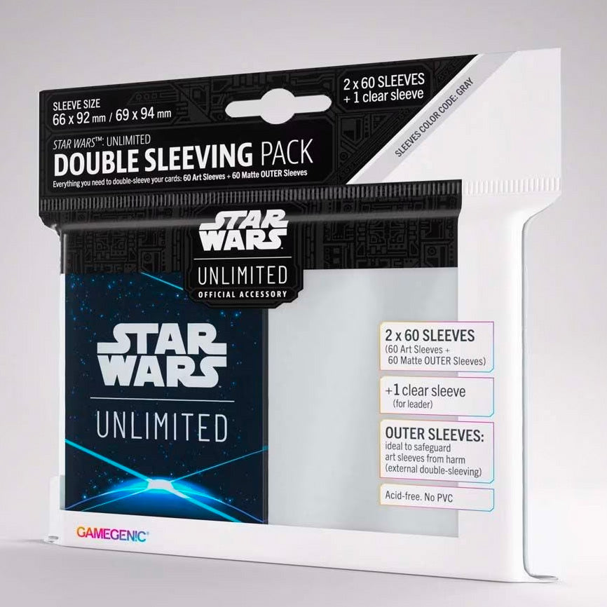 UNIT Gamegenic Star Wars: Unlimited Double Sleeving Pack - Space Blue - Release Date March 2024 - Loaded Dice Barry Vale of Glamorgan CF64 3HD