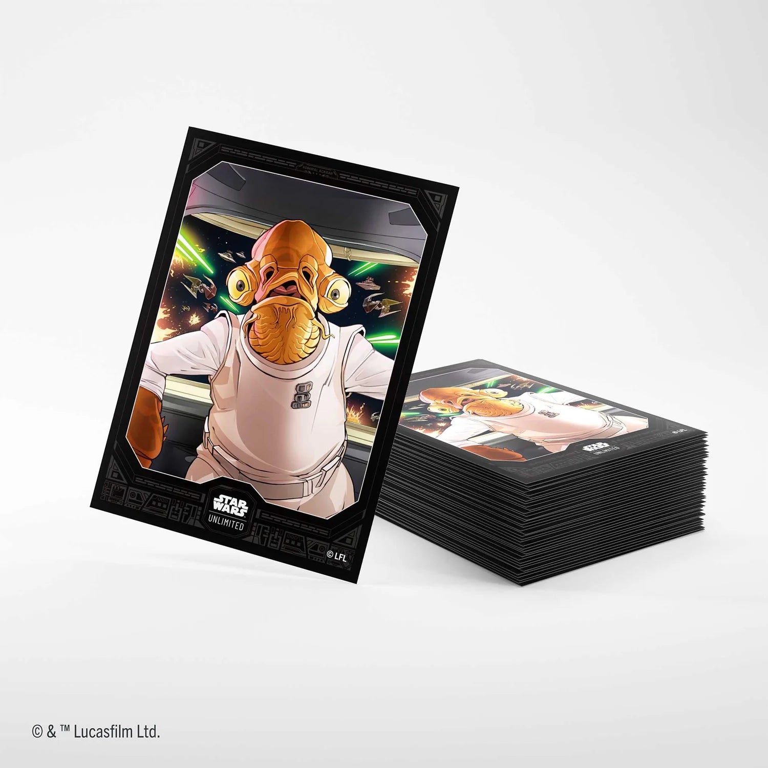 Gamegenic Star Wars: Unlimited Art Sleeves - Admiral Ackbar - Loaded Dice