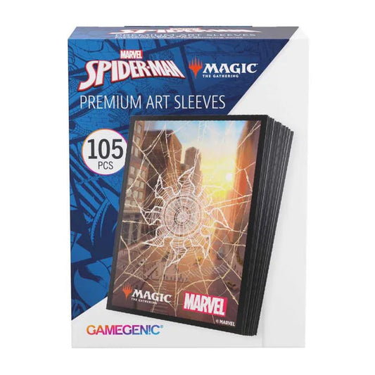Gamegenic Magic: The Gathering Marvel's Spider-Man Premium Art Sleeves - Spider-Man Plains - Loaded Dice