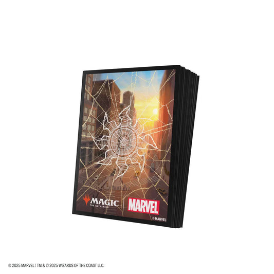 Gamegenic Magic: The Gathering Marvel's Spider-Man Premium Art Sleeves - Spider-Man Plains - Loaded Dice