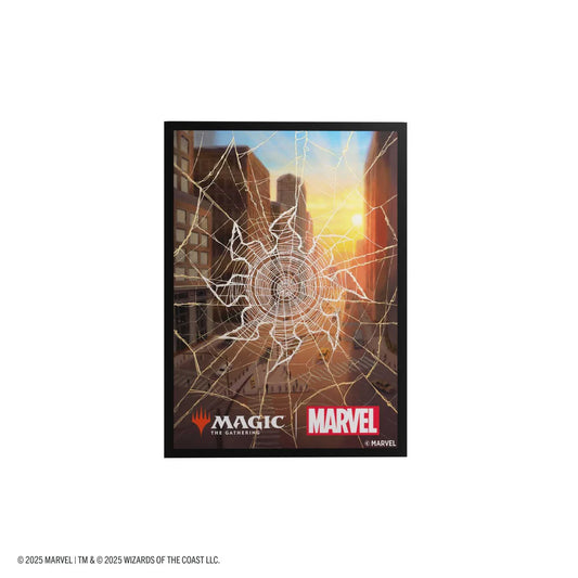 Gamegenic Magic: The Gathering Marvel's Spider-Man Premium Art Sleeves - Spider-Man Plains - Loaded Dice