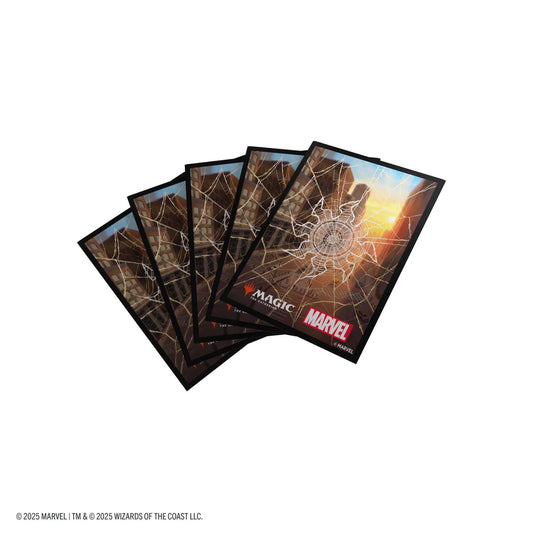 Gamegenic Magic: The Gathering Marvel's Spider-Man Premium Art Sleeves - Spider-Man Plains - Loaded Dice