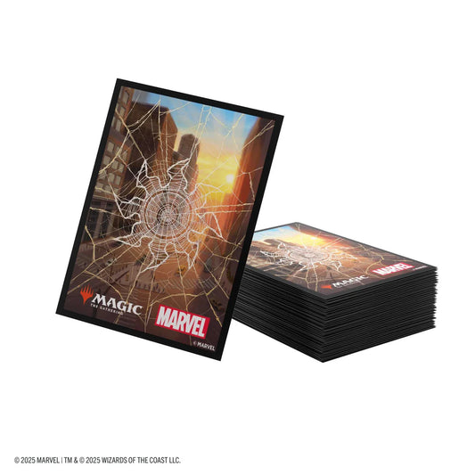 Gamegenic Magic: The Gathering Marvel's Spider-Man Premium Art Sleeves - Spider-Man Plains - Loaded Dice