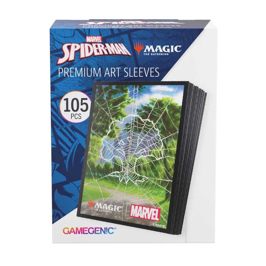 Gamegenic Magic: The Gathering Marvel's Spider-Man Premium Art Sleeves - Spider-Man Forest - Loaded Dice