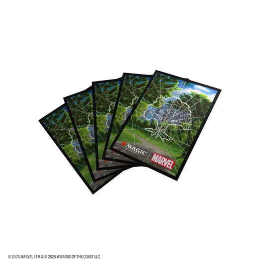 Gamegenic Magic: The Gathering Marvel's Spider-Man Premium Art Sleeves - Spider-Man Forest - Loaded Dice
