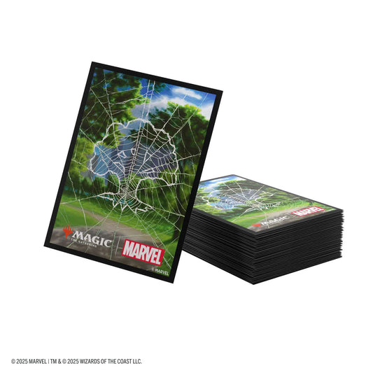 Gamegenic Magic: The Gathering Marvel's Spider-Man Premium Art Sleeves - Spider-Man Forest - Loaded Dice