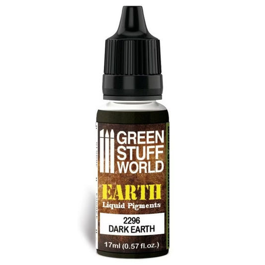 Green Stuff World Liquid Pigments -  Dark Earth - Loaded Dice