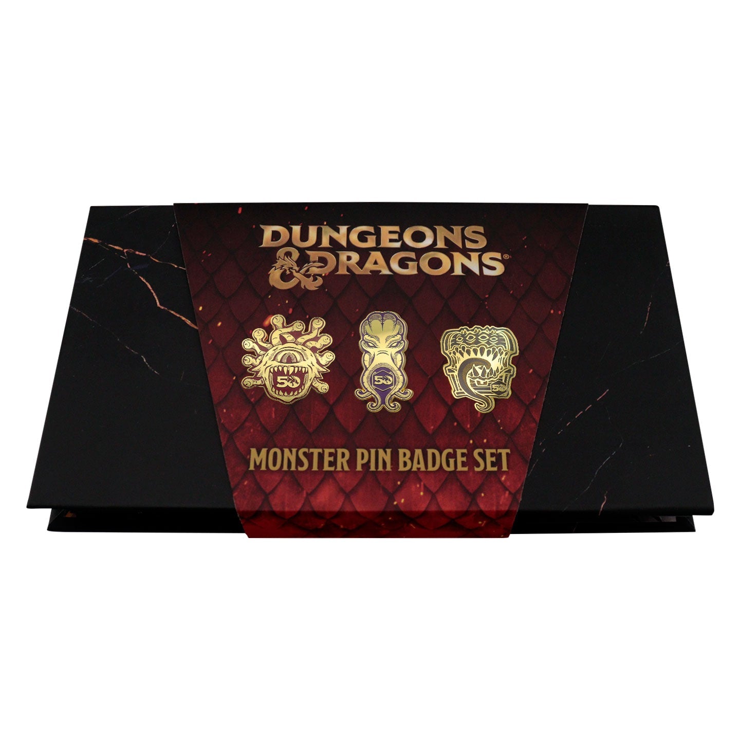 Dungeons & Dragons 50th Anniversary Set of 3 Pin Badges - Loaded Dice