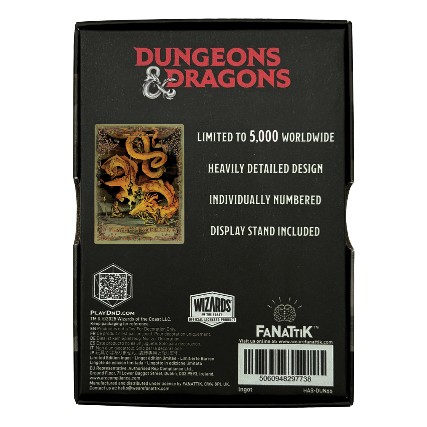 Dungeons & Dragons – Player’s Handbook Alternate Cover Ingot - Loaded Dice
