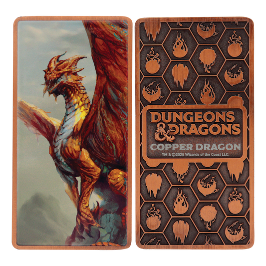Dungeons & Dragons – Metallic Dragons 5 Piece Ingot Set - Loaded Dice
