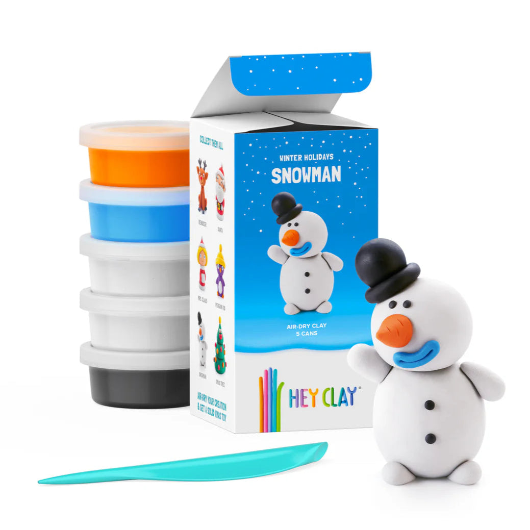 Hey Clay Winter Holidays - Snowman - Loaded Dice