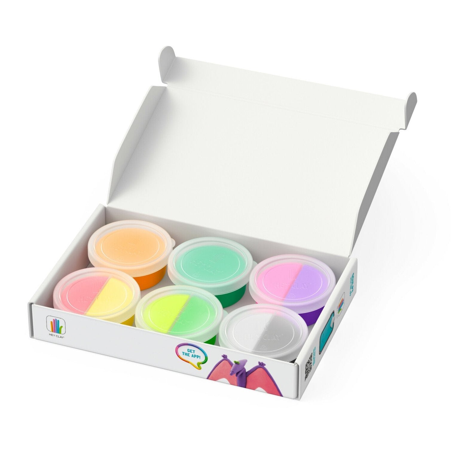 HEY CLAY Dinos (6 Cans) - Loaded Dice