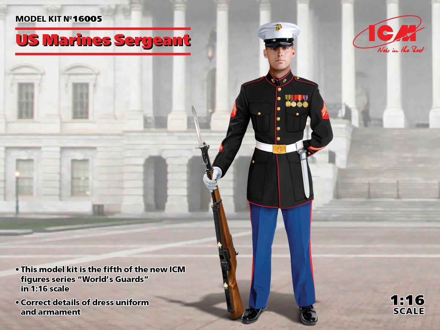 ICM U.S. Marines Sergeant 1:16 Figure - ICM16005