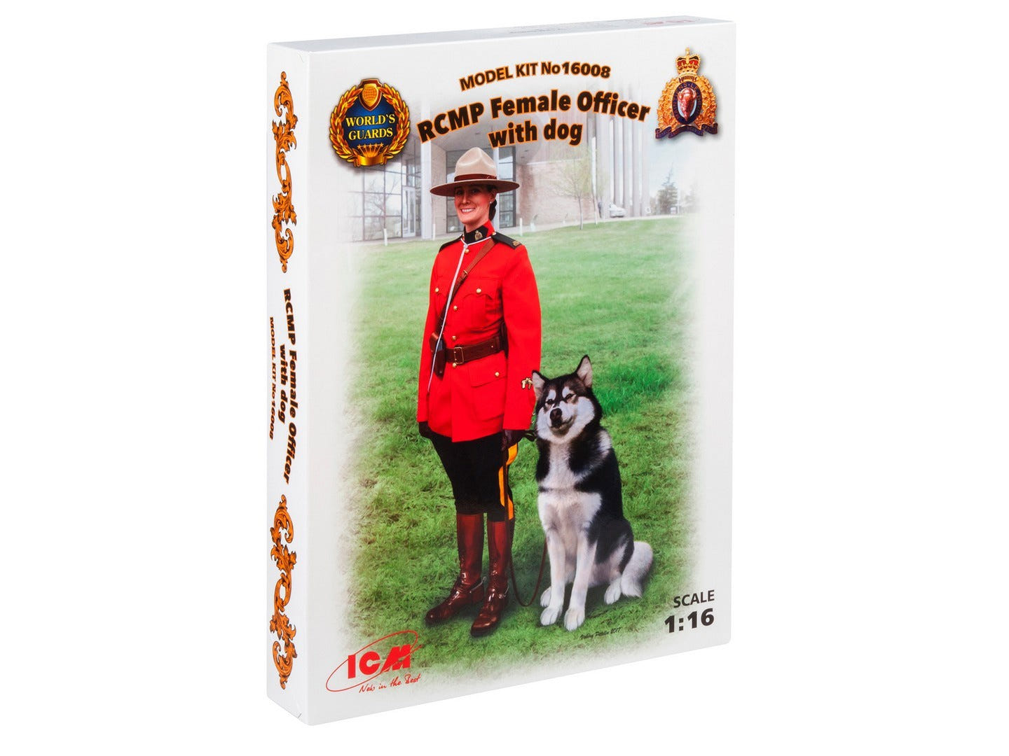 ICM RCMP Female Officer with Dog 1:16 Figures - ICM16008