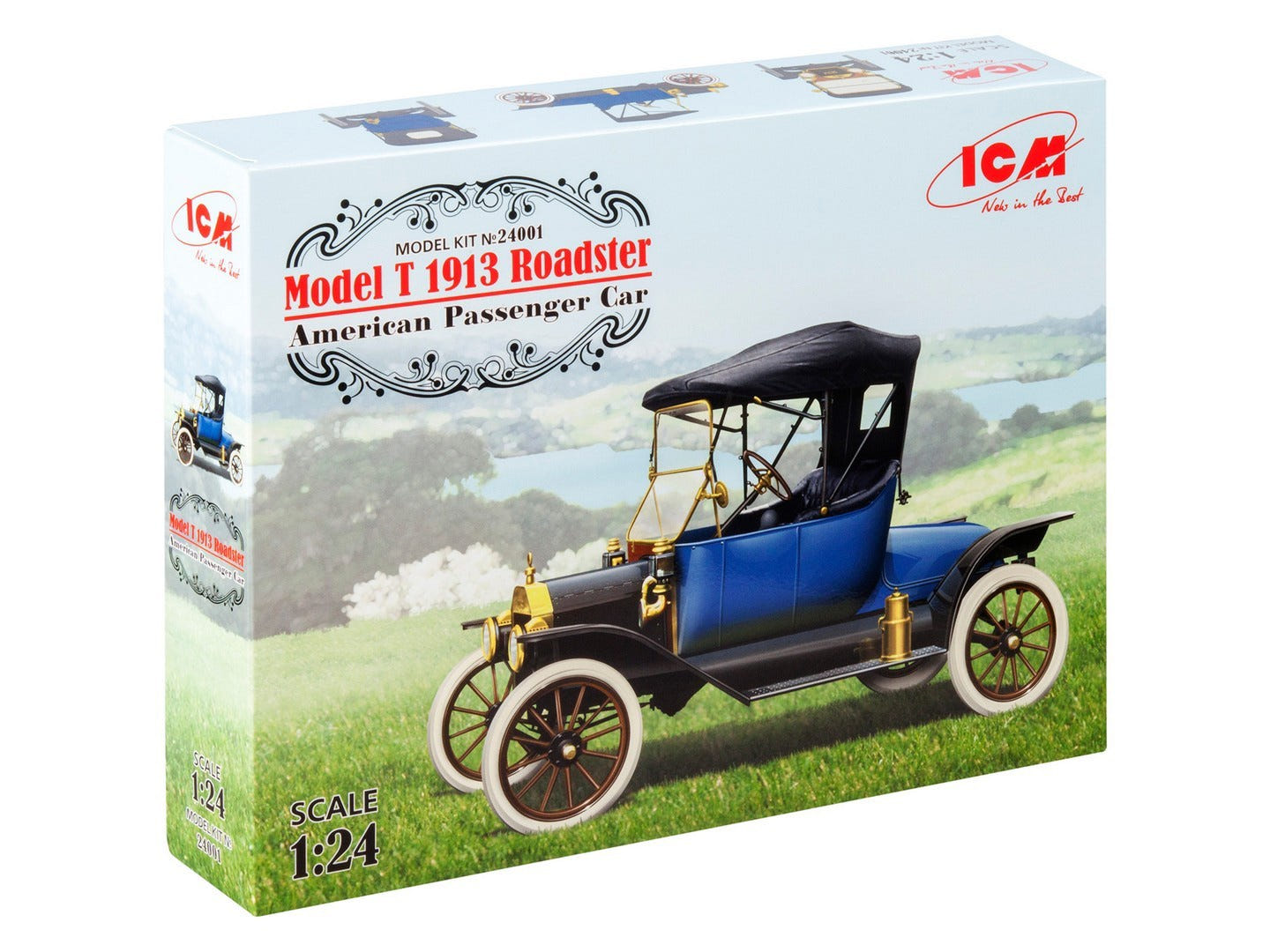 ICM 1:24 Model T 1913 Roadster American Passenger Car - ICM24001