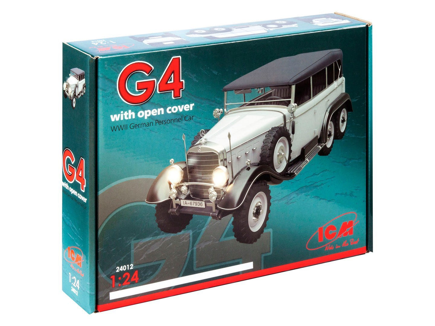 ICM 1:24 Typ G4 Soft Top WWII German Personnel Car - ICM24012