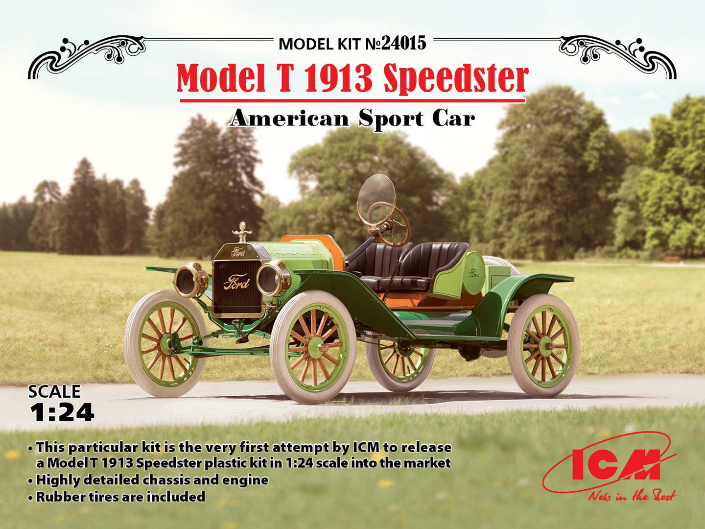 ICM 1:24 Model T 1913 Speedster American Sports Car - ICM24015