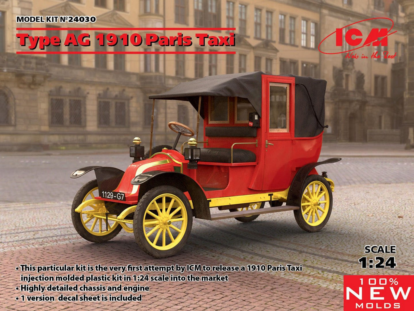 ICM 1:24 Type AG 1910 Paris Taxi - ICM24030