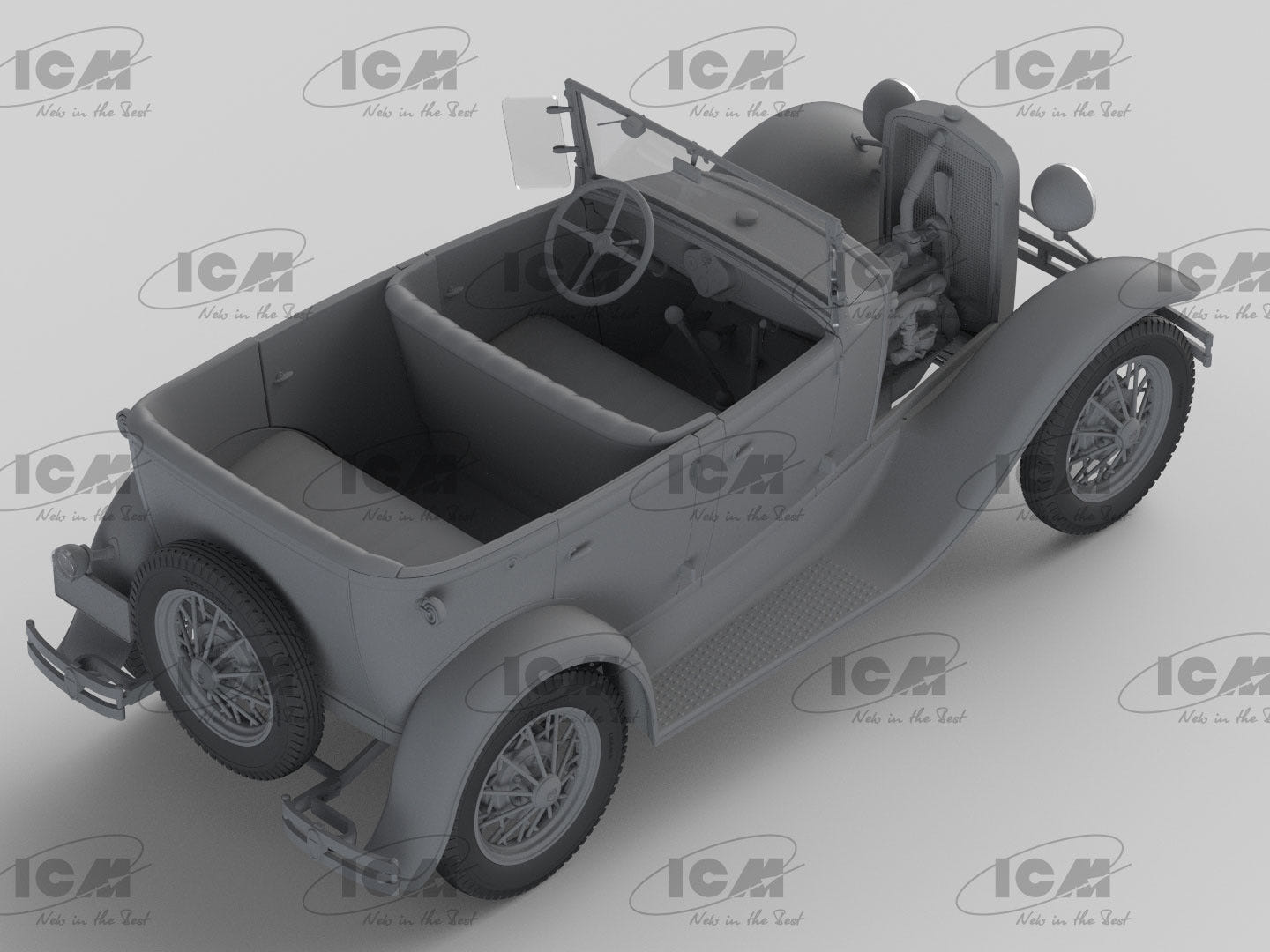 ICM 1:24 Ford Model A Standard Phaeton Soft Top (1930s) American Passenger Car - ICM24050