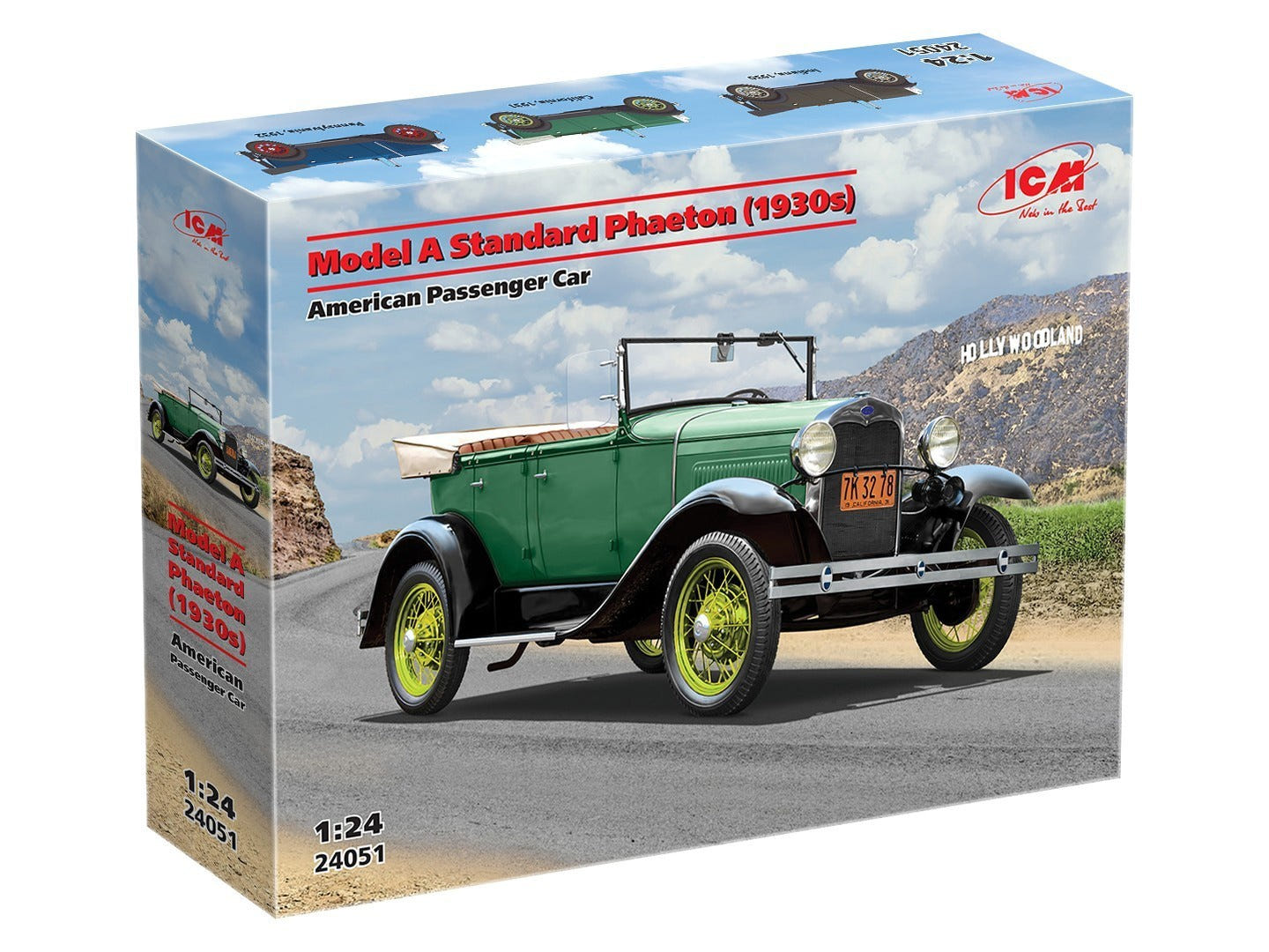ICM 1:24 Model A Standard Phaeton (1930s) American Passenger Car - ICM24051