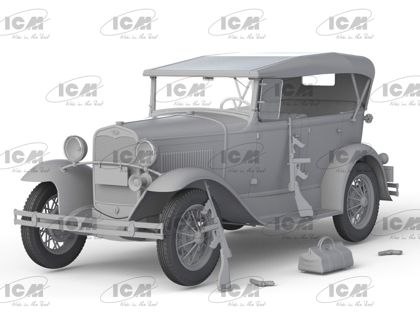 ICM 1:24 Ford Model A Gangster Car - ICM24052