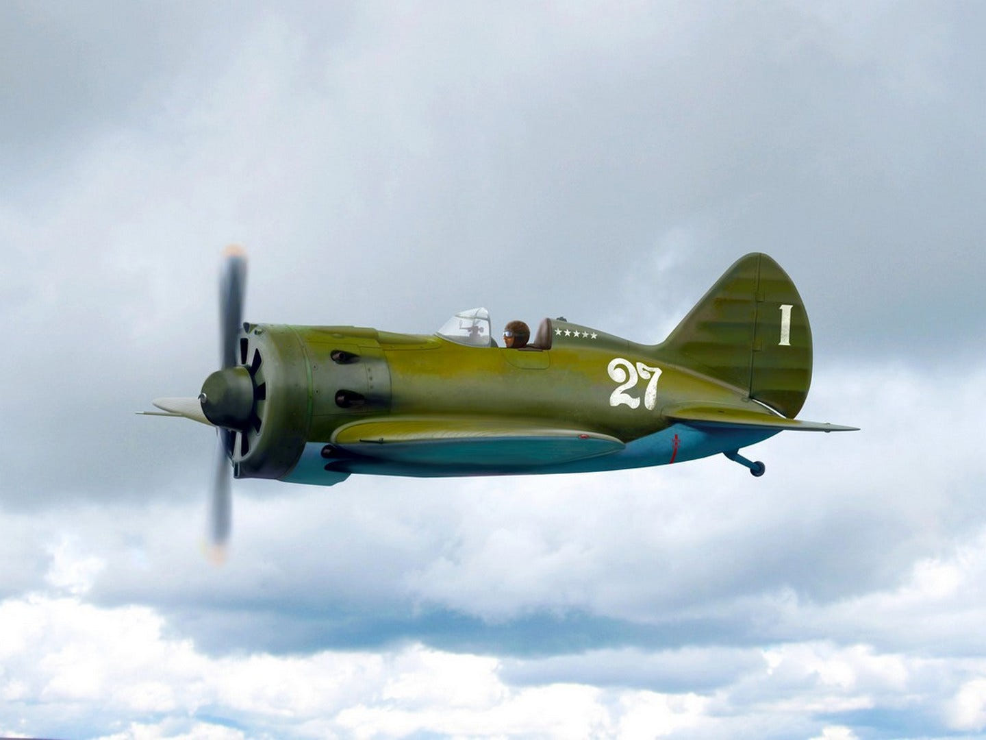 ICM 1:32 I-16 Type 24 WWII Soviet Fighter Plane - ICM32001