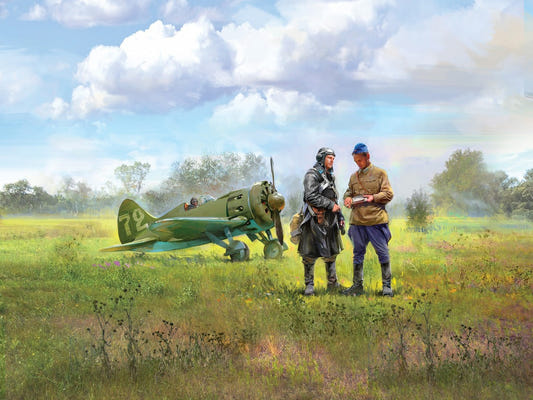 ICM 1:32 I-16 Type 24 with 3 Soviet Pilot Figures (1939-1942) - ICM32007