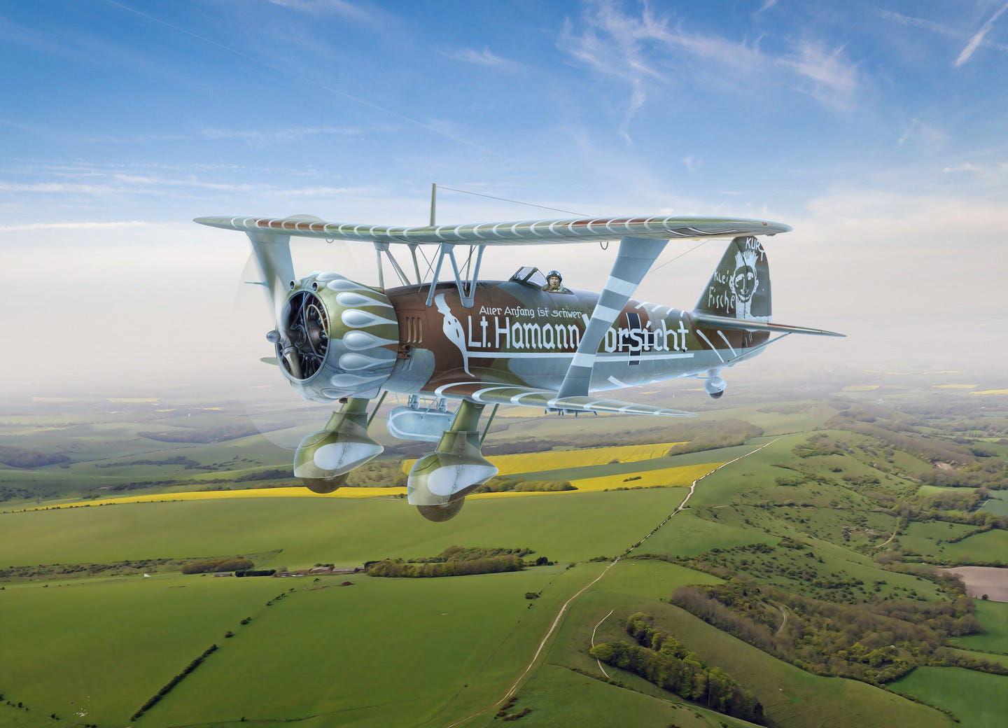 ICM 1:32 Hs 123A-1 WWII German Attack Aircraft - ICM32014