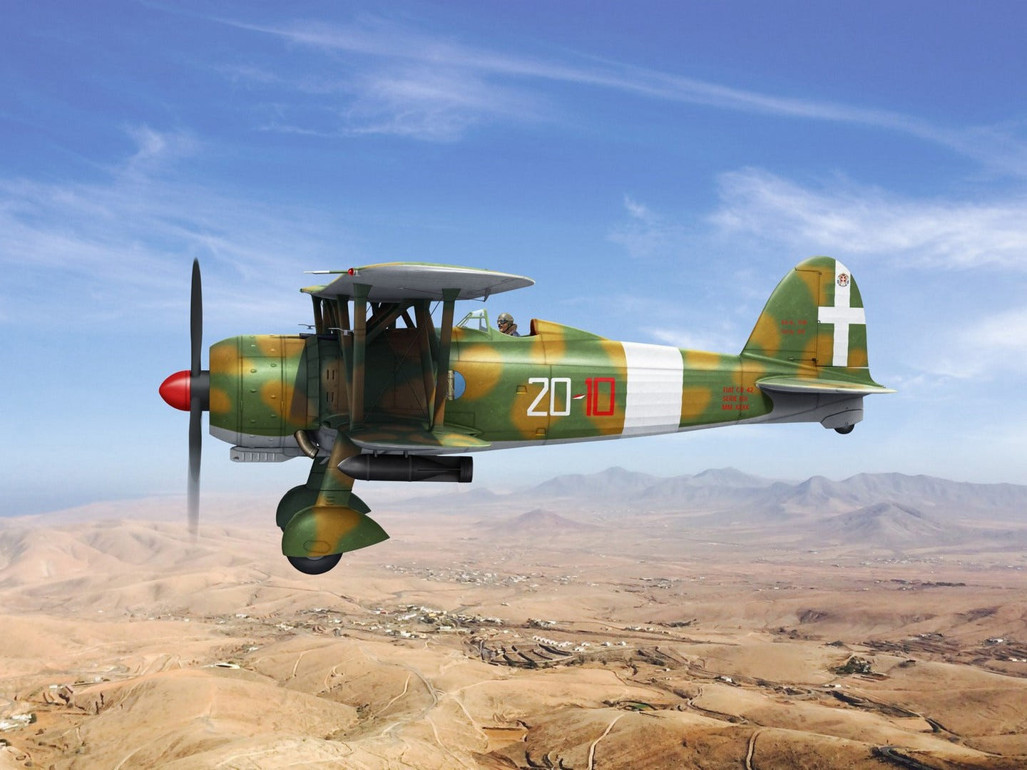 ICM 1:32 CR. 42AS WWII Italian Fighter-Bomber - ICM32023