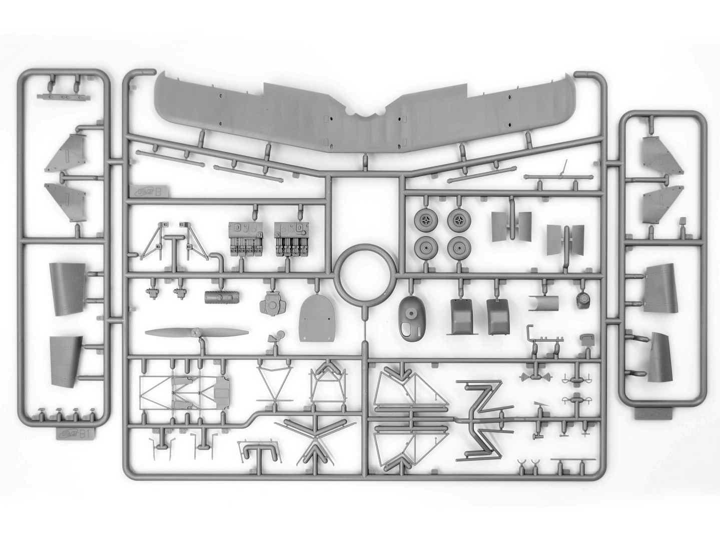 ICM 1:32 Bücker Bü 131D (Winter Version) WWII German Training Aircraft - ICM32029