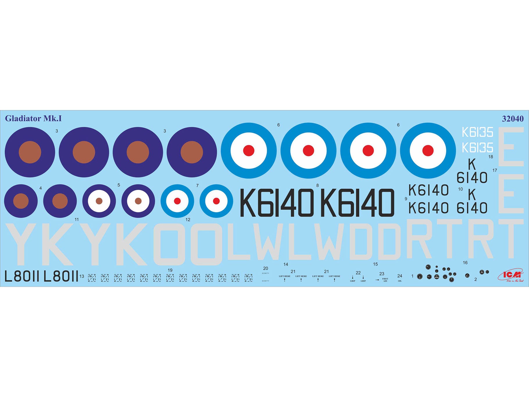 ICM 1:32 Gloster Gladiator Mk.I WWII British Fighter - ICM32040