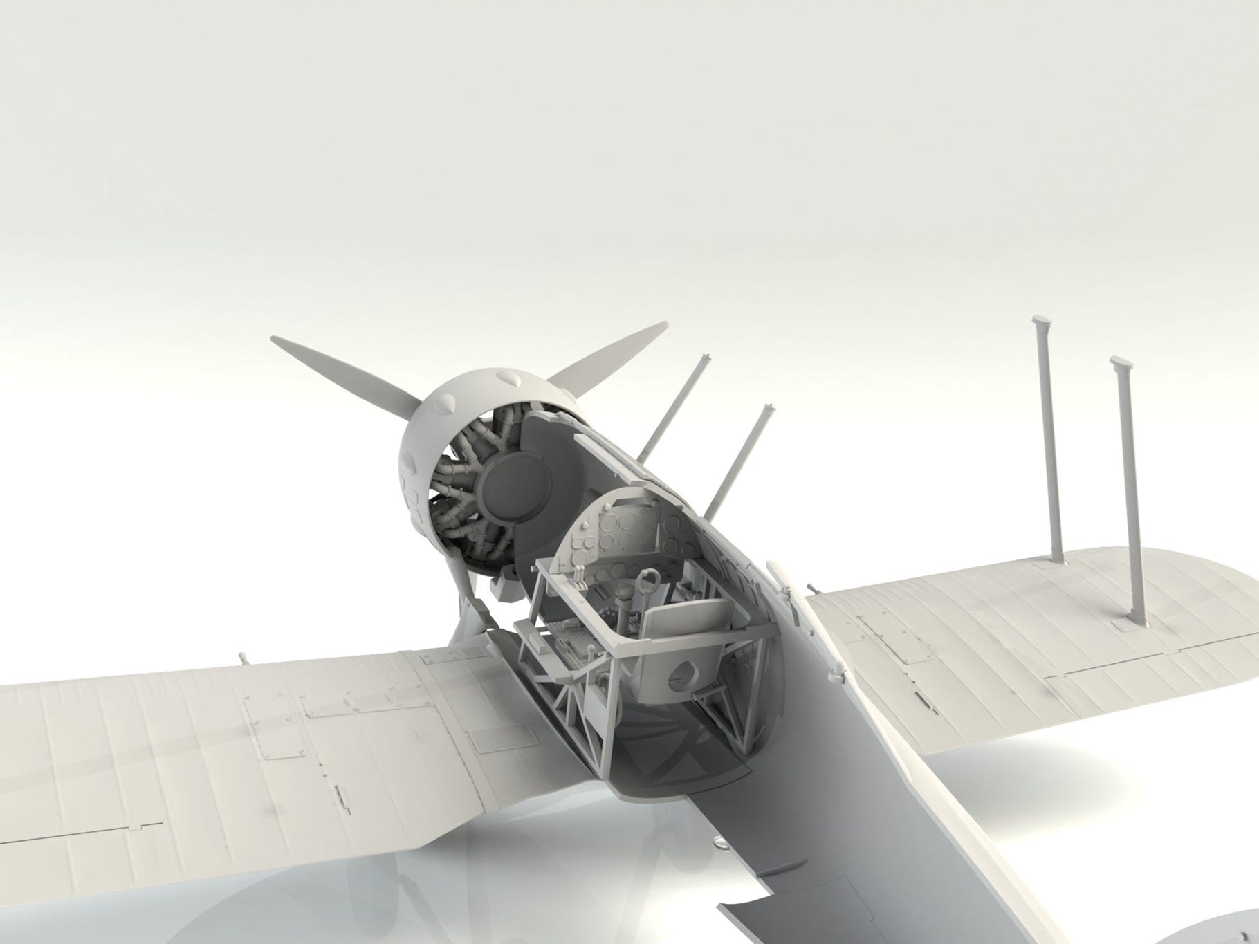 ICM 1:32 Gloster Gladiator Mk.II WWII British Fighter Plane - ICM32041