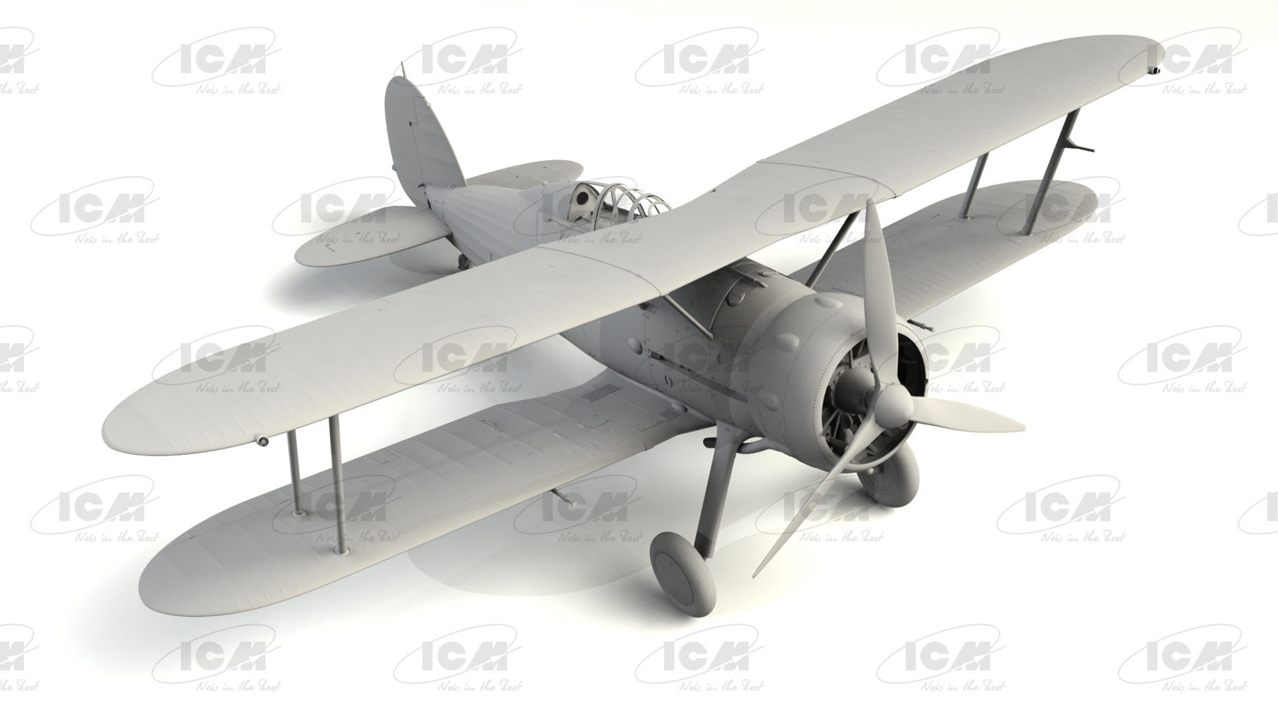ICM 1:32 Gloster Sea Gladiator Mk.II with 3 Royal Navy Pilot Figures - ICM32045